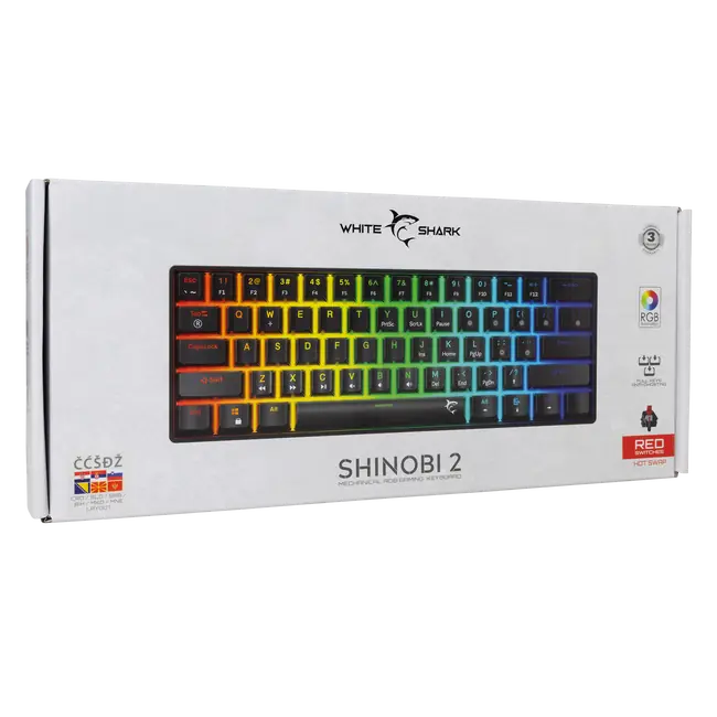SHINOBI 2 Черен HR - червени превключватели