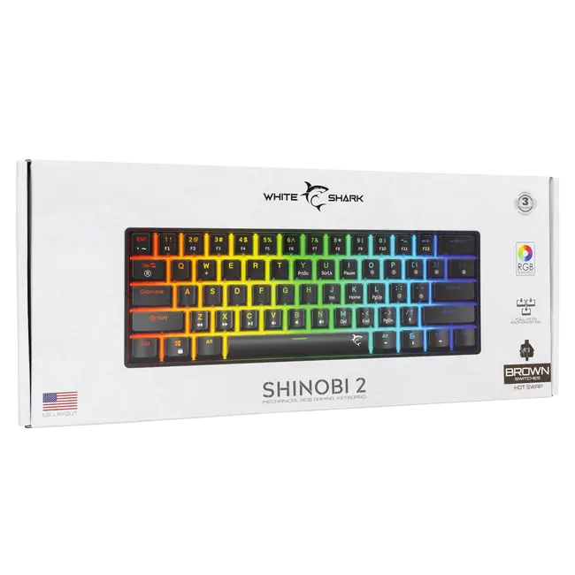SHINOBI 2 Черен US - Smeđi превключватели
