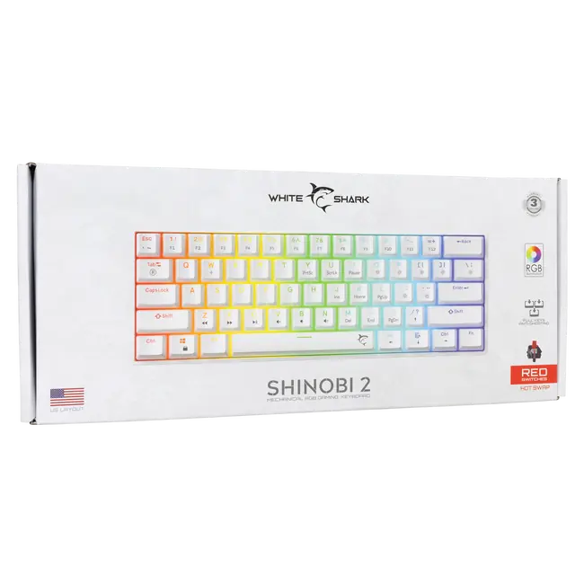 SHINOBI 2 Bijela HU - Crveni prekidači