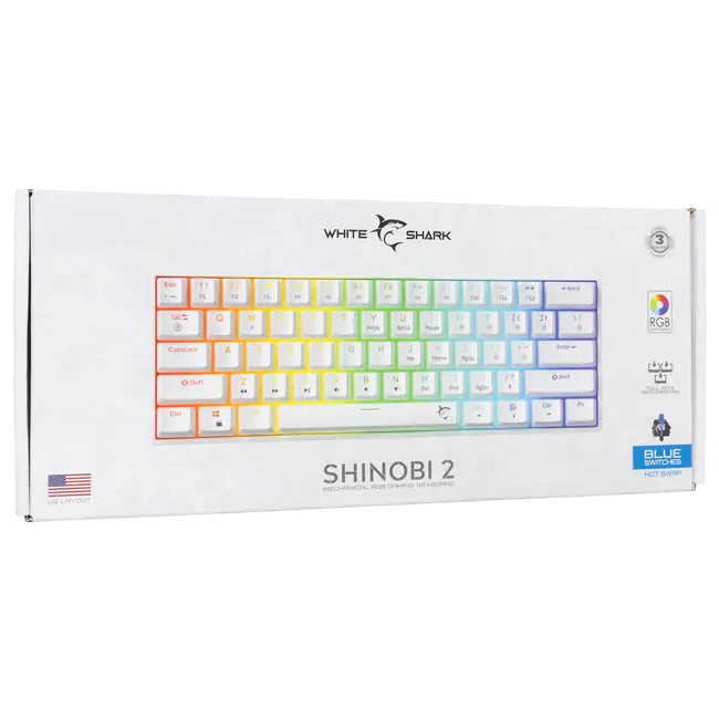SHINOBI 2 Bijela HU - Plavi prekidači