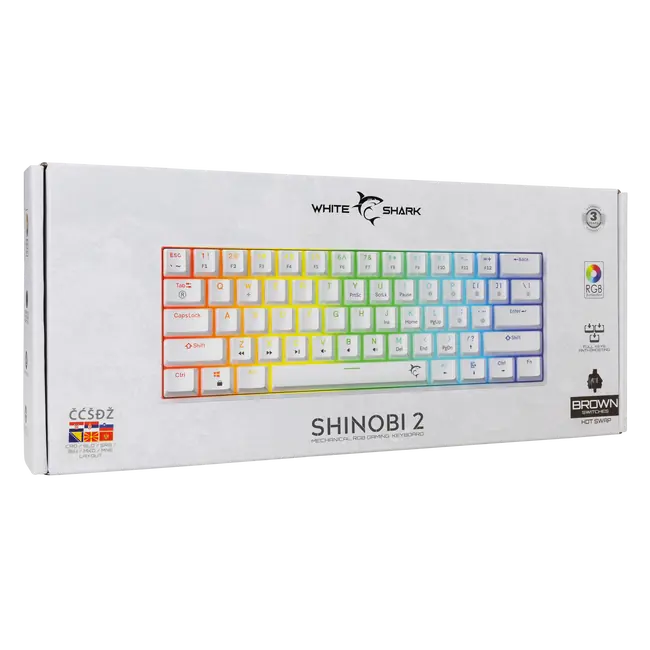 SHINOBI 2 Бял HR - Smeđi превключватели
