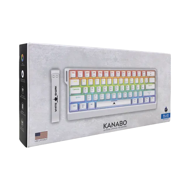 KANABO - Bijela / Plavi Prekidači / US
