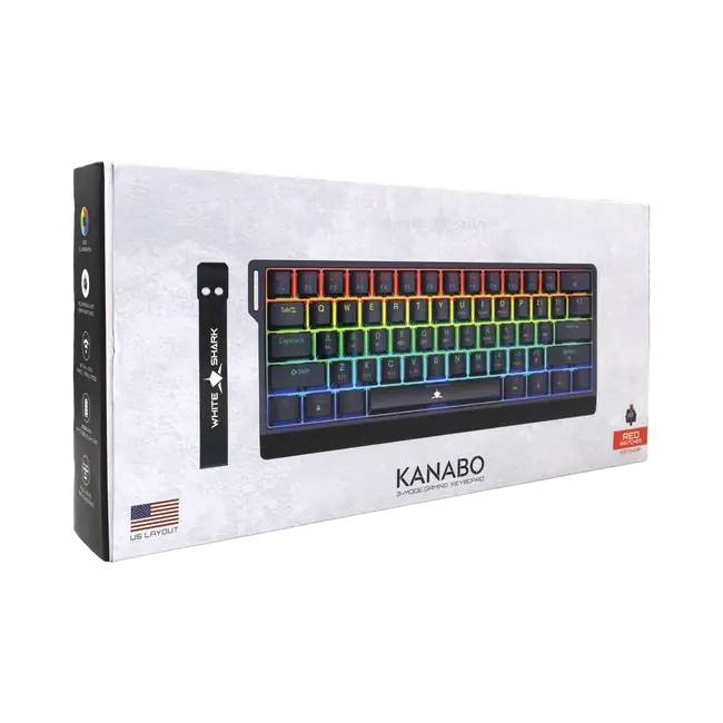 KANABO - Crna / Crveni Prekidači / US