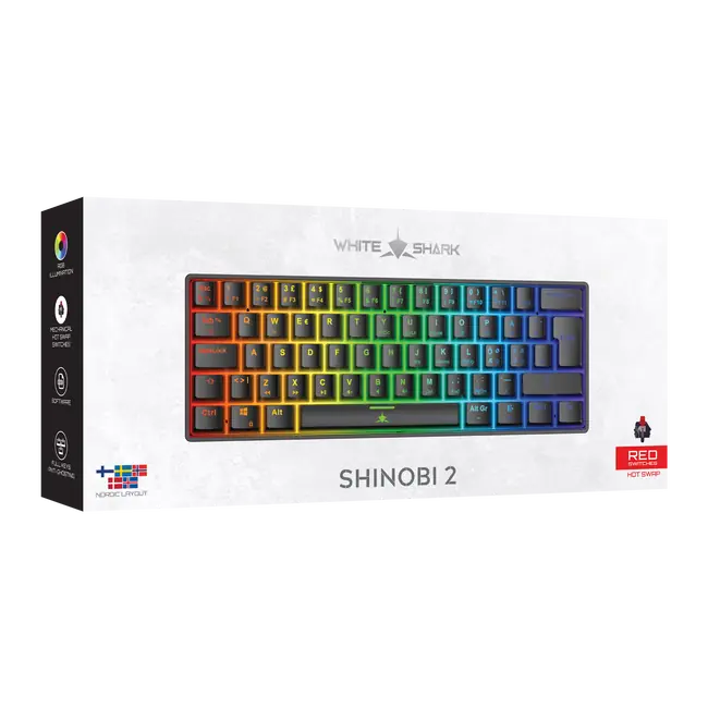 SHINOBI-2 Crna US - Crveni Prekidači